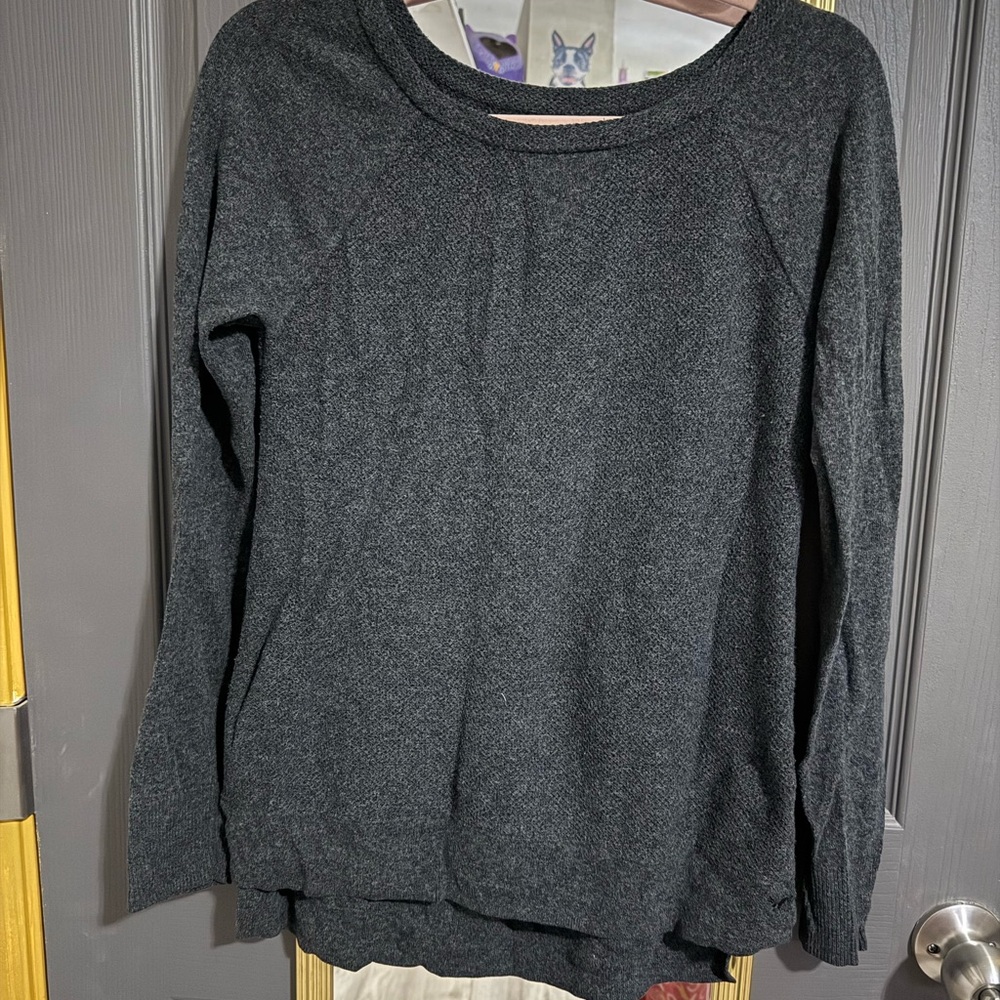 American Eagle Outfitters Charcoal Knit Top